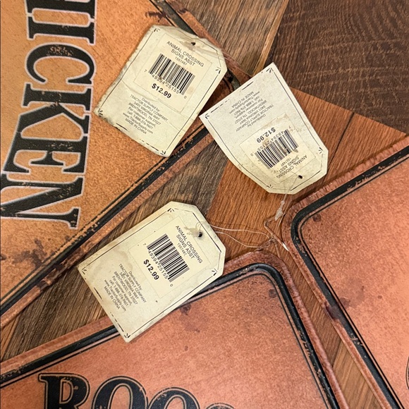 Farm Animal Crossing Signs Set - Picture 2 of 2